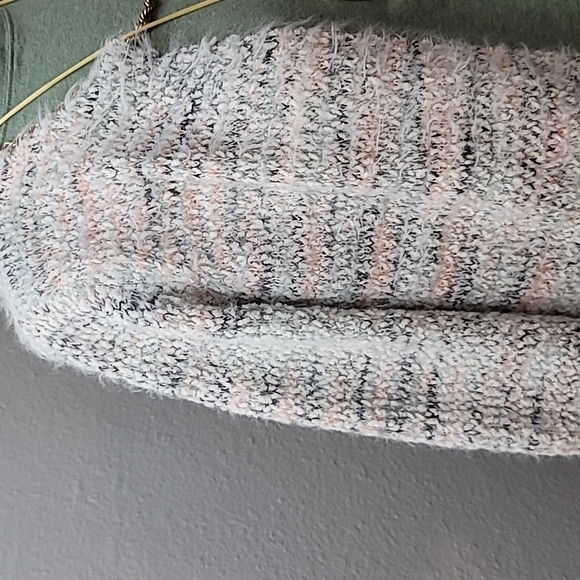 LOFT Outlet balletcore fuzzy open front sweater medium comfy cardigan comfy - Picture 2 of 11